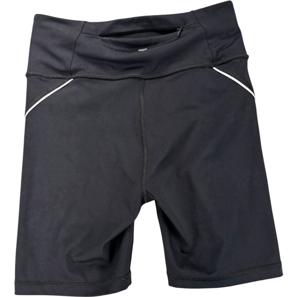 Victoria's Secret Sport Bike Shorts Womens S Black Compression High Rise Pocket - Picture 7 of 10